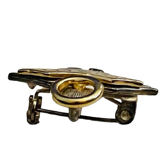 10/$25🦋 Vintage IMO 1995 Silver & Gold Two-Tone Guardian Angel Pin - Picture 6 of 14